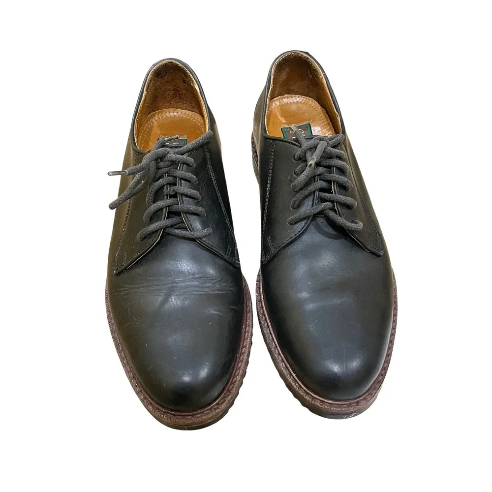 Cole Haan‎ Country Black Leather Lug Sole Oxford Shoes Mens 8M Office Comfort